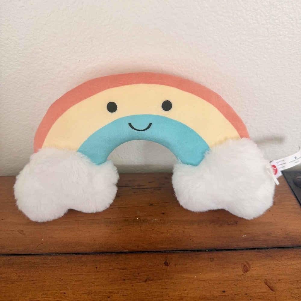 American Greetings Rainbow Plush Stuffed Animal Smiling Cloud Toy 10154724 Happy